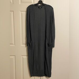 Mossimo Dark gray long lightweight cardigan